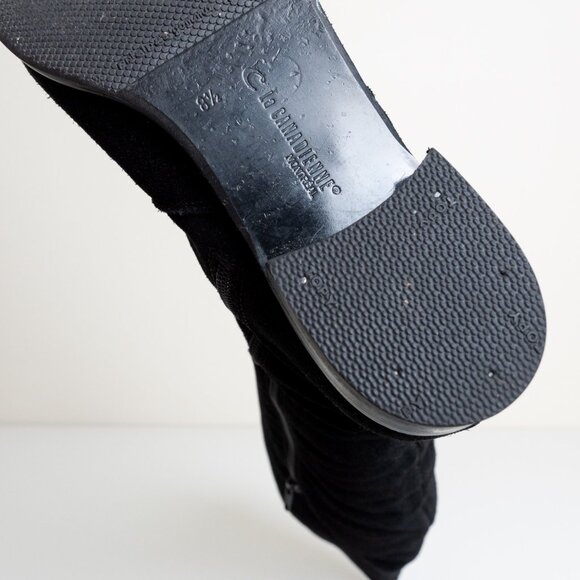 La Canadienne Black Suede Leather Knee High Boots Size 8.5 Made in Canada - Picture 13 of 13